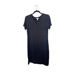 Daily Ritual Black T-Shirt Dress Size M Casual Everyday Essential Closet Staple